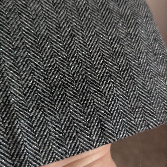 Jacob Gray Herringbone Pants - Picture 3 of 5